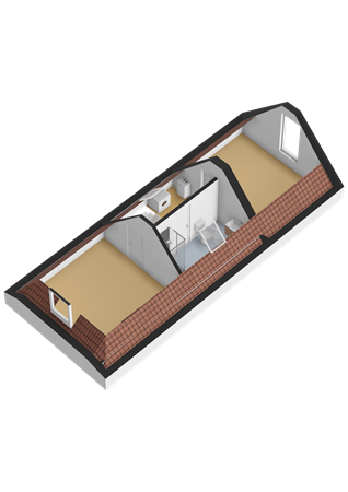 Floorplan - Provenierssingel 38A02, 3033 EM Rotterdam